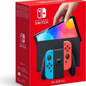 Nintendo Switch OLED-konsol - Blå/Rød - lillisbutik.com